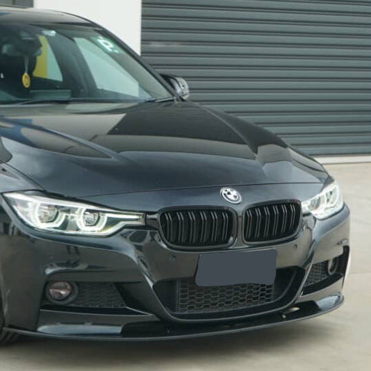 Gloss Black Double Slat Kidney Grilles ABS Plastic for BMW (F30, F31)
