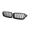 Gloss Black Double Slat Kidney Grilles ABS Plastic for BMW (F30, F31)