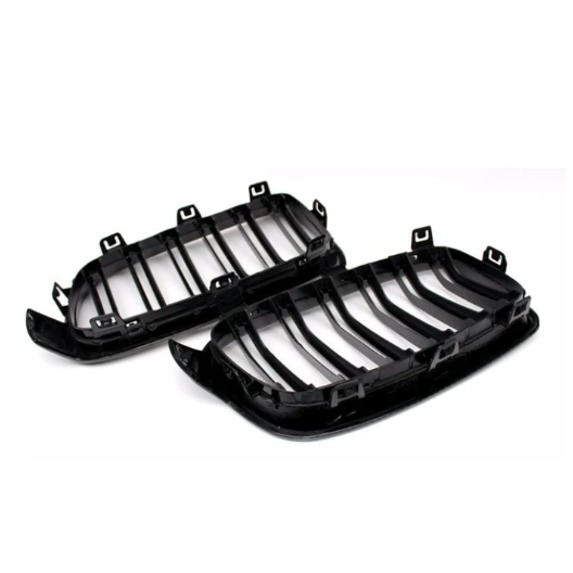 Gloss Black Double Slat Kidney Grilles ABS Plastic for BMW (F30, F31)