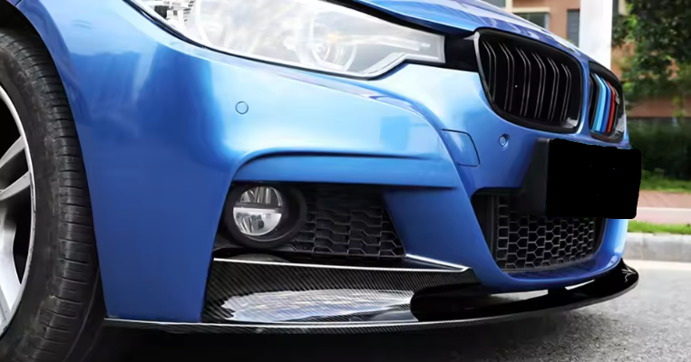 Carbon Fibre M Performance Style Front Lip ABS Plastic for BMW (F30, F31)