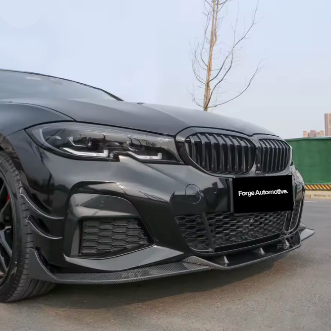 Carbon Fibre Style Front Lip ABS Plastic for BMW (G20, G21 Pre-LCI)