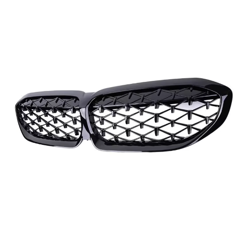 Gloss Black Diamond Kidney Grill ABS Plastic for BMW (G20, G21 Pre-LCI)