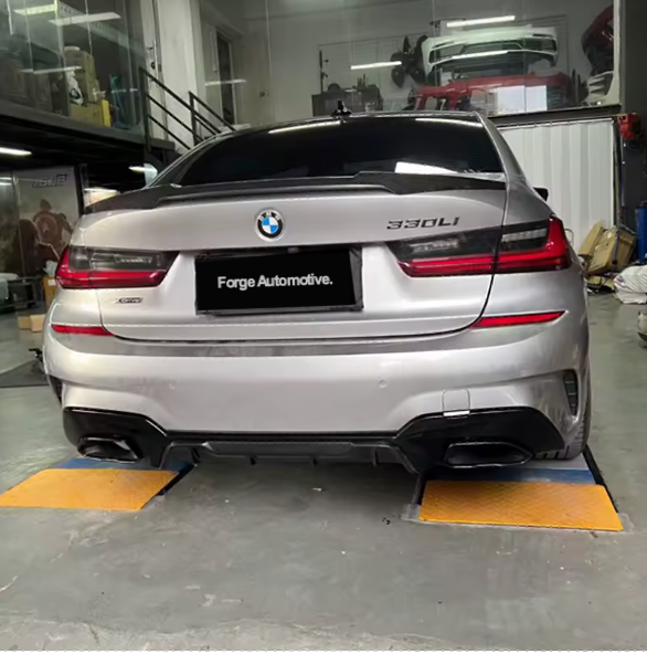 Real Carbon Fibre M Performance Style Rear Diffuser for BMW (G20, G21 Pre-LCI)
