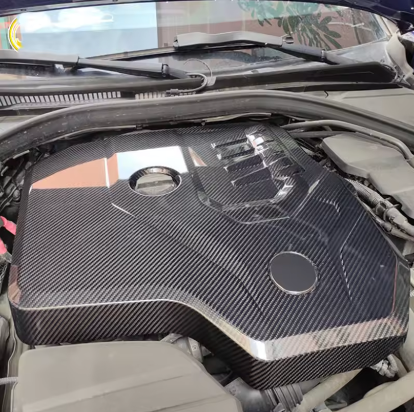 Real Dry Carbon Fibre Engine Cover for BMW 2.0L B48 (G20, G21, G22, G23)