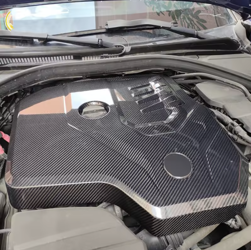 Real Dry Carbon Fibre Engine Cover for BMW 2.0L B48 (G20, G21, G22, G23)