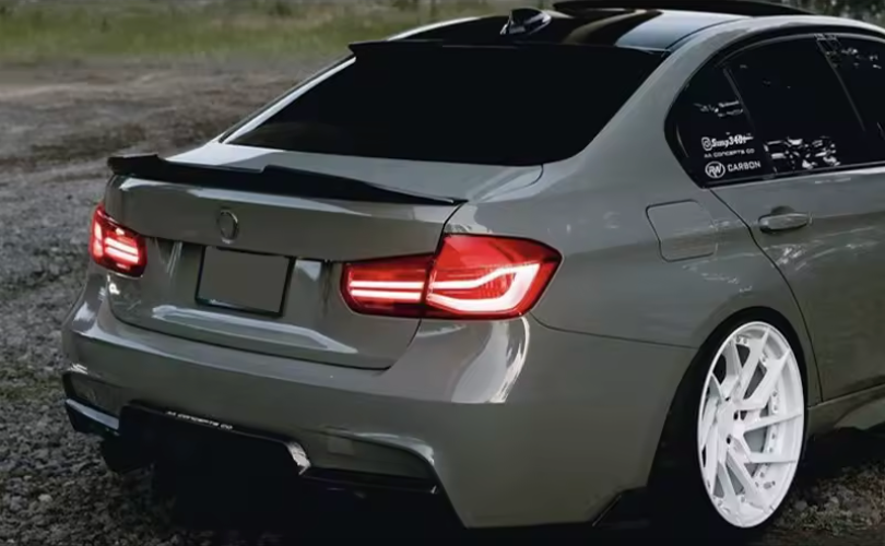 PSM Style Carbon Fibre Rear Spoiler ABS Plastic For BMW (F30, F80 M3)