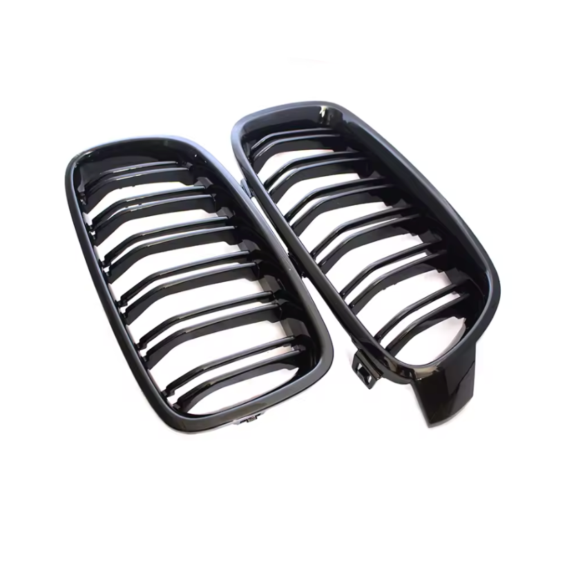 Gloss Black Double Slat Kidney Grilles ABS Plastic for BMW (F30, F31)