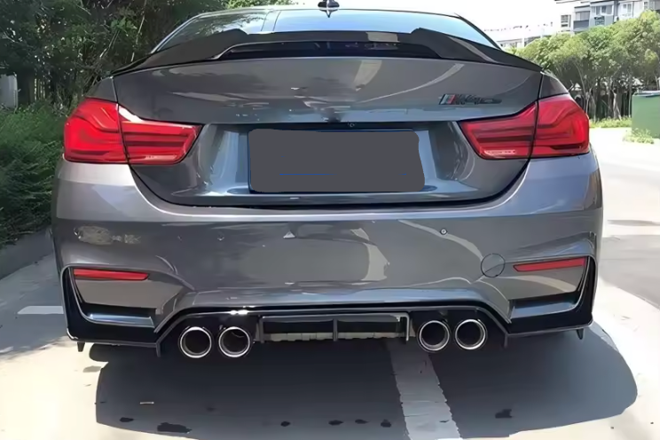 Carbon Fibre Rear Diffuser with Extensions ABS Plastic for BMW (F80 M3, F82, F83 M4)