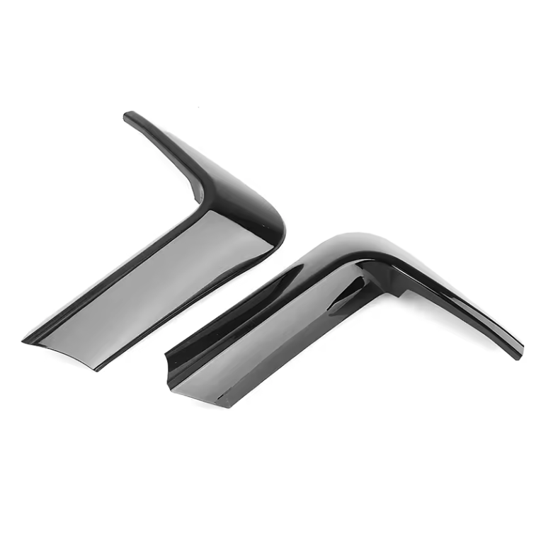Gloss Black/Carbon Fibre Style Rear Bumper Flaps ABS Plastic for BMW (F80 M3, F82, F83 M4)