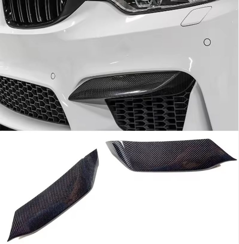 Real Carbon Fibre 3 Piece Front Lip for BMW (F80 M3, F82, F83 M4)