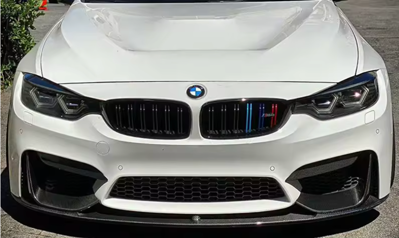 Real Carbon Fibre 3 Piece Front Lip for BMW (F80 M3, F82, F83 M4)
