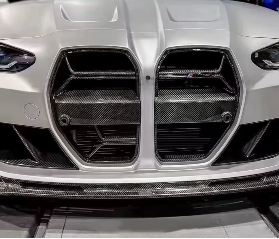 Carbon Fibre CSL Style Front Grille with ACC for BMW (G80 G81 M3, G82 G83 M4)