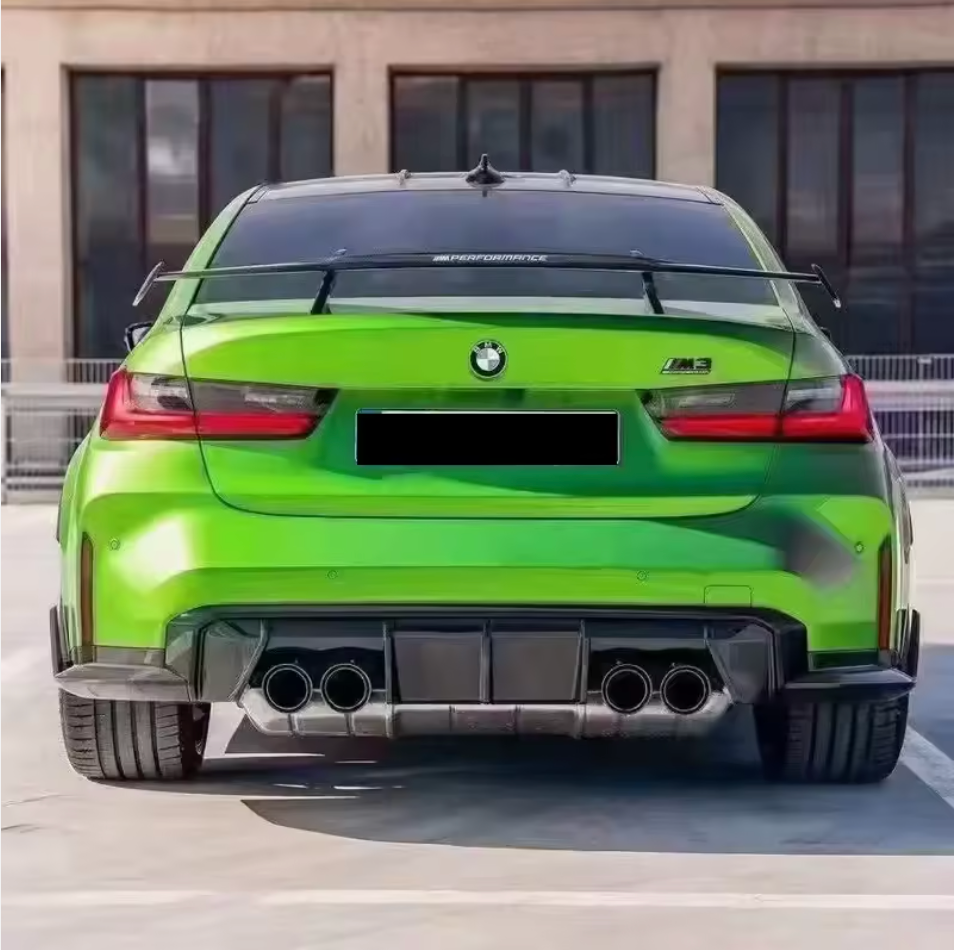 Dry Carbon Fibre Rear Diffuser with Extensions for BMW (G80 G81 M3, G82 G83 M4)