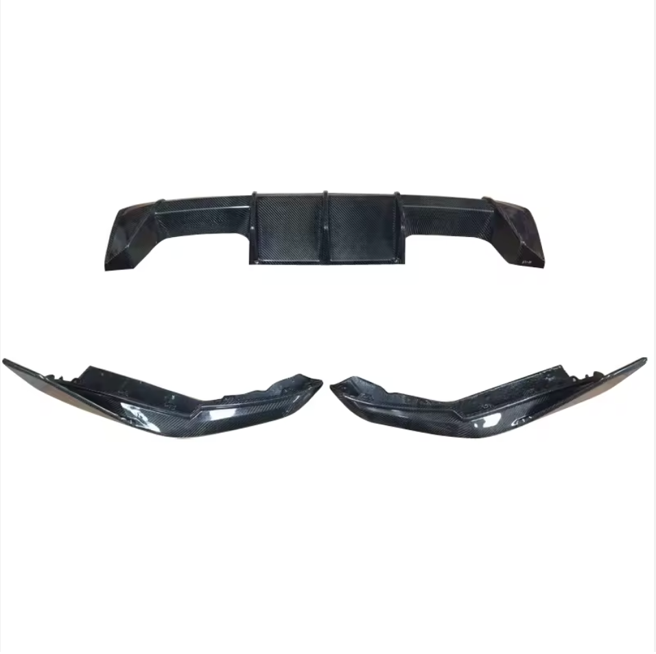 Dry Carbon Fibre Rear Diffuser with Extensions for BMW (G80 G81 M3, G82 G83 M4)