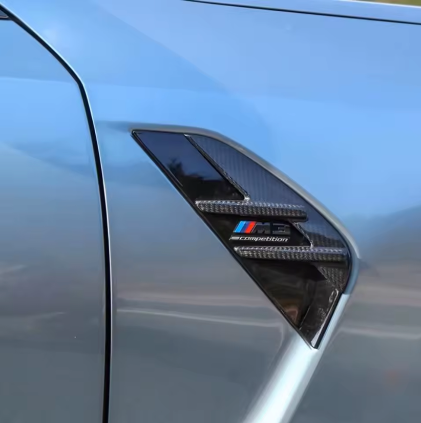 Dry Carbon Fibre Side Fender Trim Overlays for BMW (G80 G81 M3)