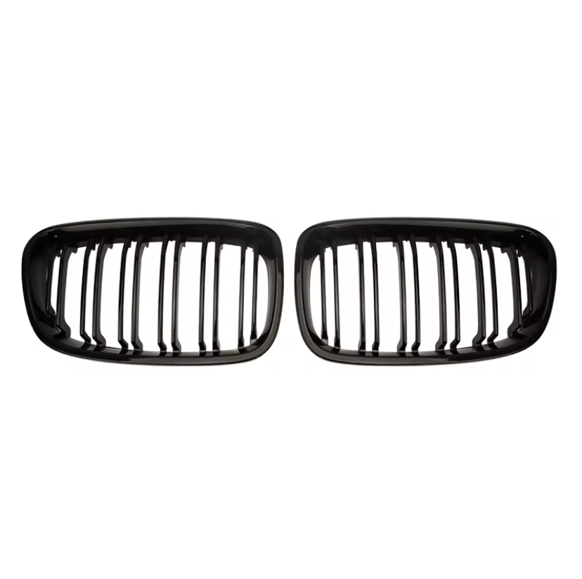 Gloss Black Dual Slat Front Grille ABS Plastic for BMW (F20, F21 Pre-LCI)