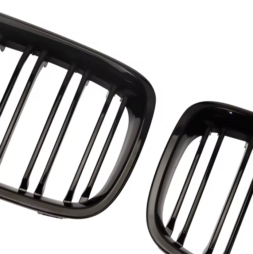 Gloss Black Dual Slat Front Grille ABS Plastic for BMW (F20, F21 Pre-LCI)
