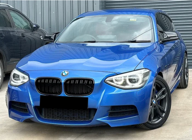 Gloss Black Dual Slat Front Grille ABS Plastic for BMW (F20, F21 Pre-LCI)