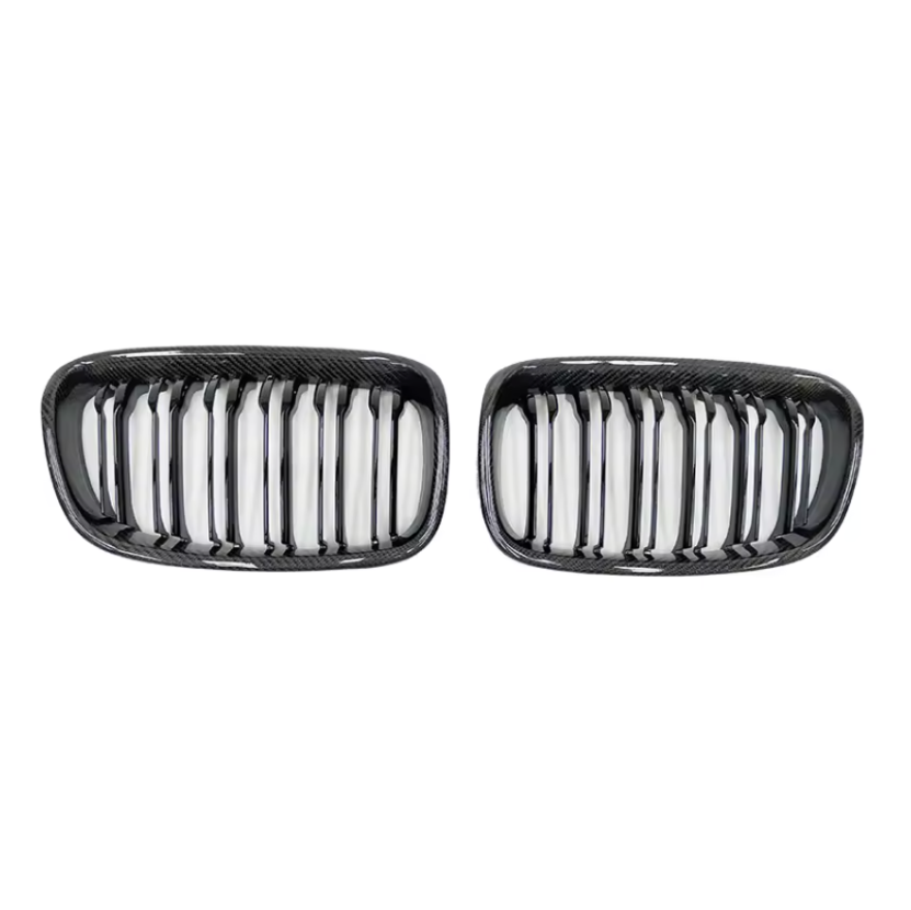 Carbon Fibre Dual Slat Front Grille for BMW (F20, F21 Pre LCI)