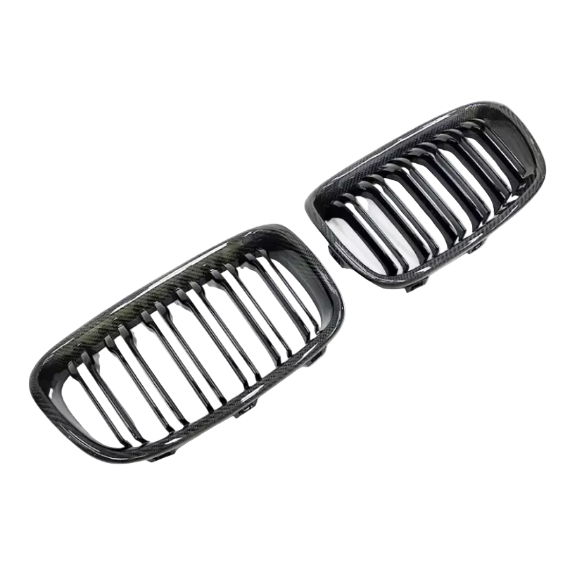 Carbon Fibre Dual Slat Front Grille for BMW (F20, F21 Pre LCI)