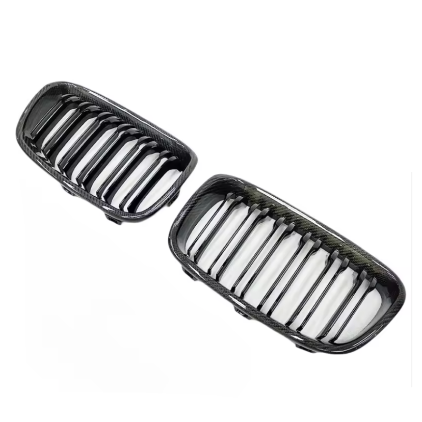 Carbon Fibre Dual Slat Front Grille for BMW (F20, F21 Pre LCI)
