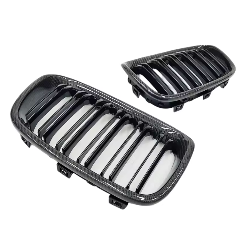 Carbon Fibre Dual Slat Front Grille for BMW (F20, F21 Pre LCI)
