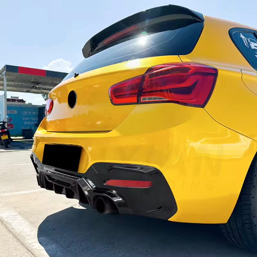 Gloss Black Rear Diffuser ABS Plastic for BMW (F20, F21 LCI)