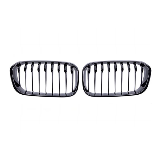Gloss Black Single Slat Grille for BMW (F20, F21 LCI)