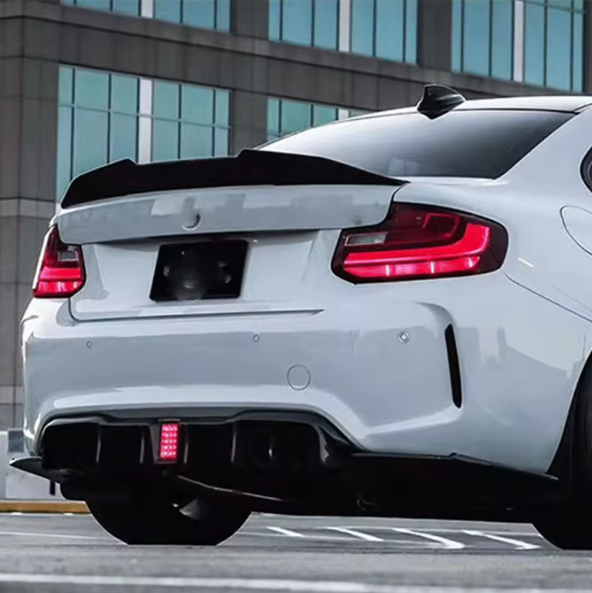 Carbon Fibre Style PSM Spoiler ABS Plastic for BMW (F22, F87 M2)