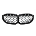 Gloss Black with Silver Diamond Grille ABS Plastic for BMW (F40)