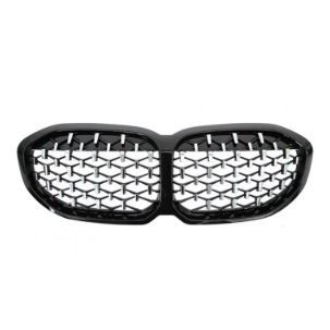 Gloss Black with Silver Diamond Grille ABS Plastic for BMW (F40)