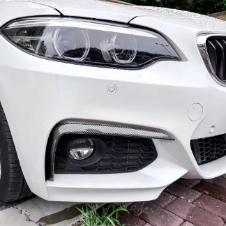 Carbon Fibre Style Front Bumper Trim ABS Plastic for BMW (F22, F23)