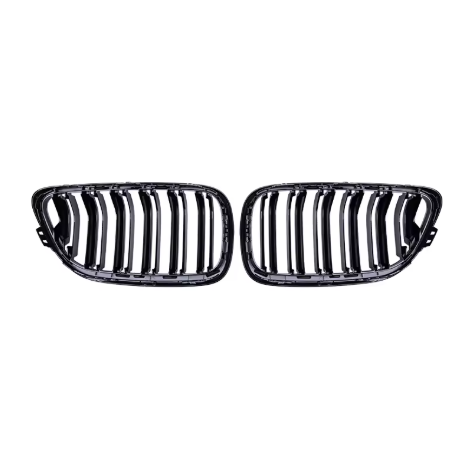 Gloss Black Dual Slat Grille ABS Plastic for BMW (F22, F23, F87 M2)