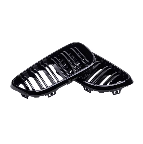 Gloss Black Dual Slat Grille ABS Plastic for BMW (F22, F23, F87 M2)