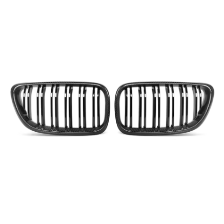 Carbon Fibre Style Dual Slat Grille ABS Plastic for BMW (F22, F23, F87 M2)