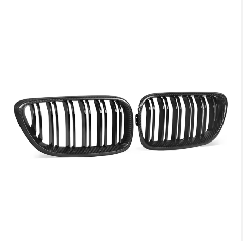 Carbon Fibre Style Dual Slat Grille ABS Plastic for BMW (F22, F23, F87 M2)