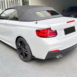 Carbon Fibre Style Rear Extensions ABS Plastic for BMW (F22, F23)