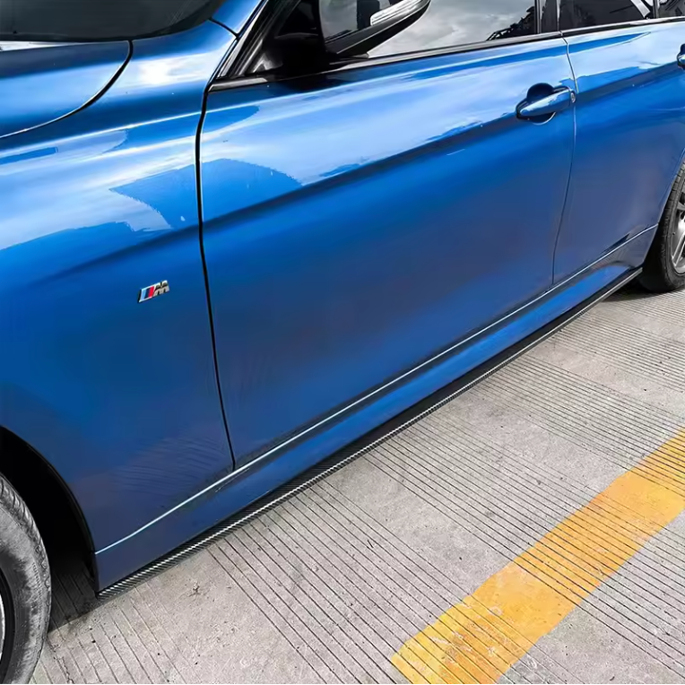 Carbon Fibre Style Side Skirts ABS Plastic for BMW (F30, F31)